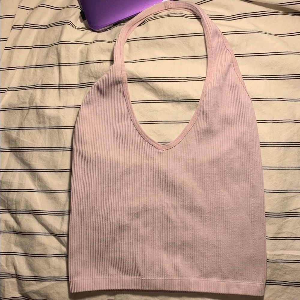 Urban outfitters seamless ribbed halter top